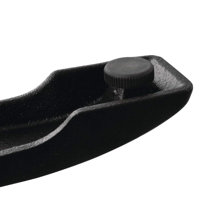 Bolero Tischfuss mit Fusskreuz Gusseisen 72cm hoch, Schwarz, 720(H) x 480(L) x 480(W)mm
