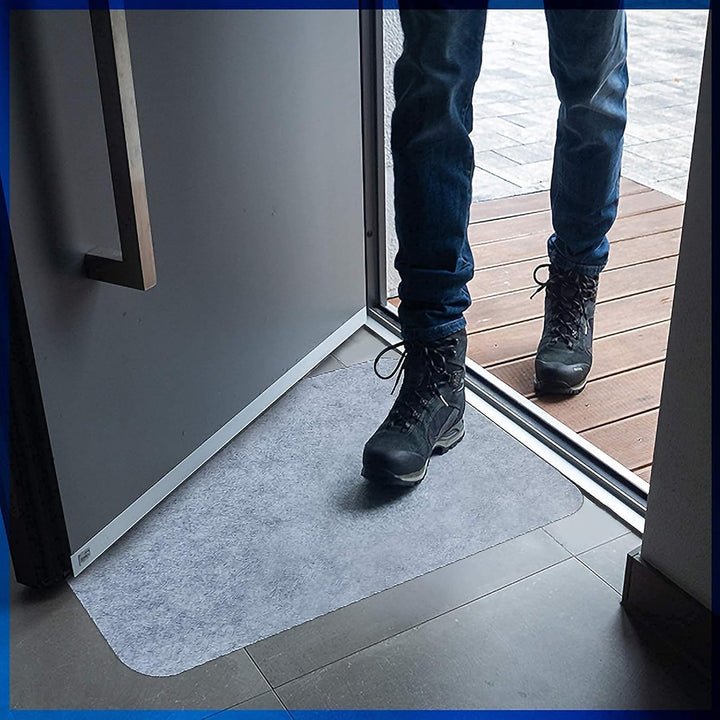 HomeProtect® | Schmutzfangmatte - SUPERDÜNN 2 mm, Selbstklebende Fussmatte, Schuhmatte, Fussabstreif