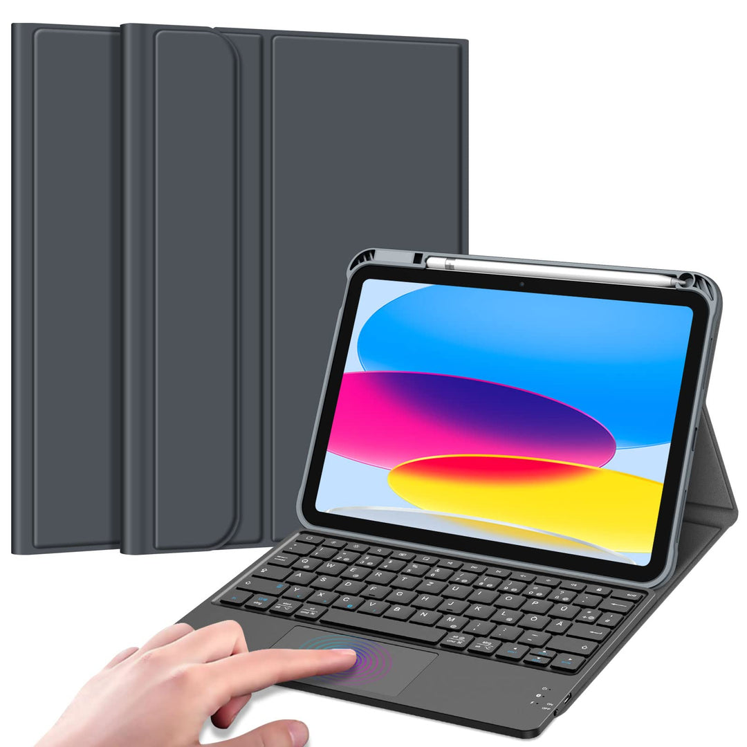 Fintie Tastatur Hülle für iPad 10. Generation 2022, iPad 10 Generation Hülle mit magnetisch Abnehmba