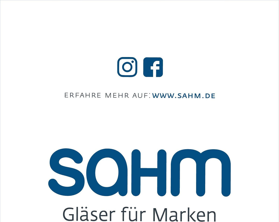 Sahm Weingläser Rotwein Set (6 STK) - 580 ml Rotweingläser - Spülmaschinengeeignet - Langlebiges Wei