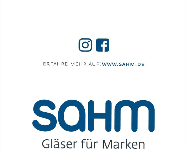 Sahm Weingläser Rotwein Set (6 STK) - 580 ml Rotweingläser - Spülmaschinengeeignet - Langlebiges Wei
