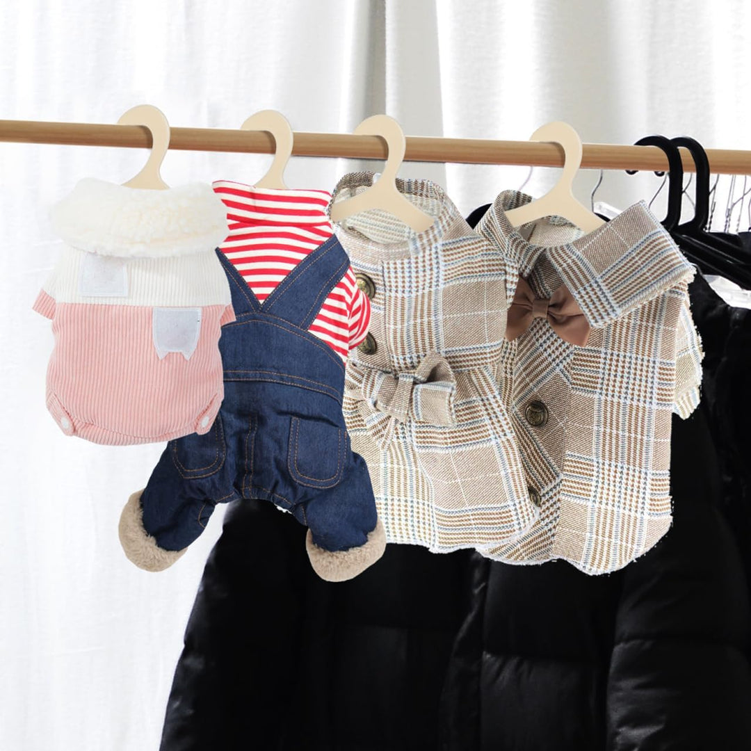 Yardwe Haustier Kleiderbügel 19 cm – 40 Stück rutschfeste Kunststoffbügel Für Hundemantel Und Katzen