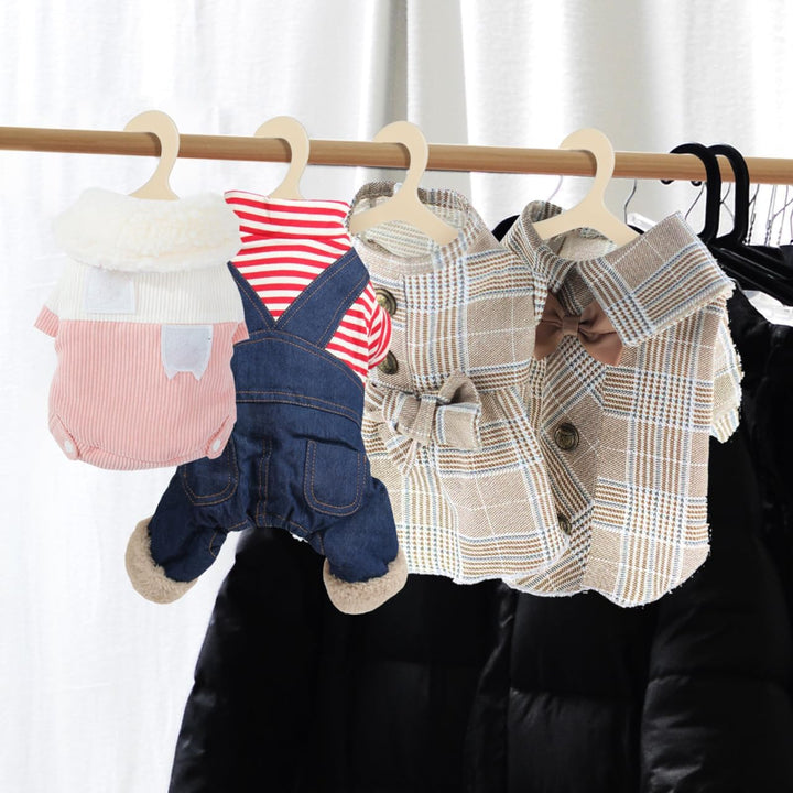 Yardwe Haustier Kleiderbügel 19 cm – 40 Stück rutschfeste Kunststoffbügel Für Hundemantel Und Katzen