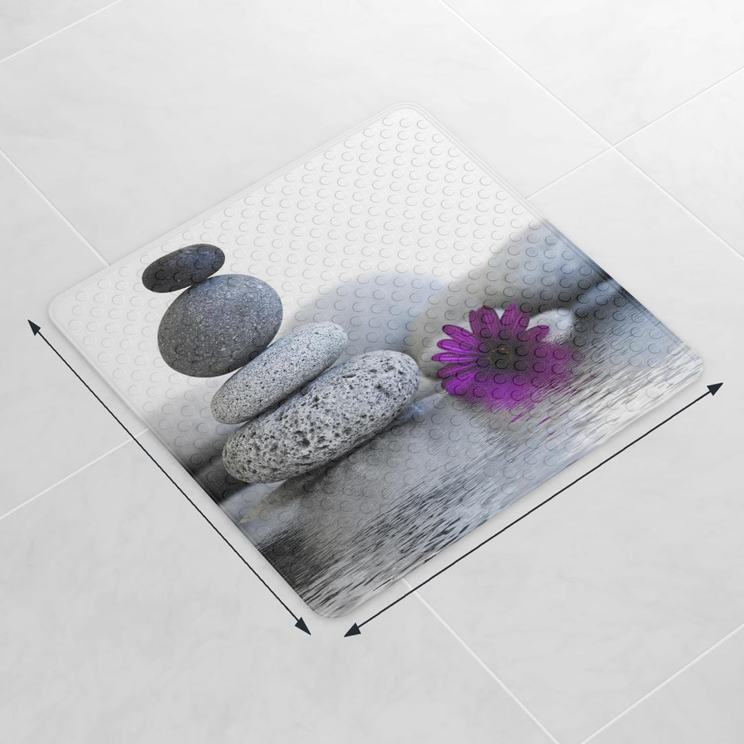 Sanilo Badematte 53 x 53 cm, rutschfeste Duschmatte für Dusche und Badewanne, Antirutschmatte maschi