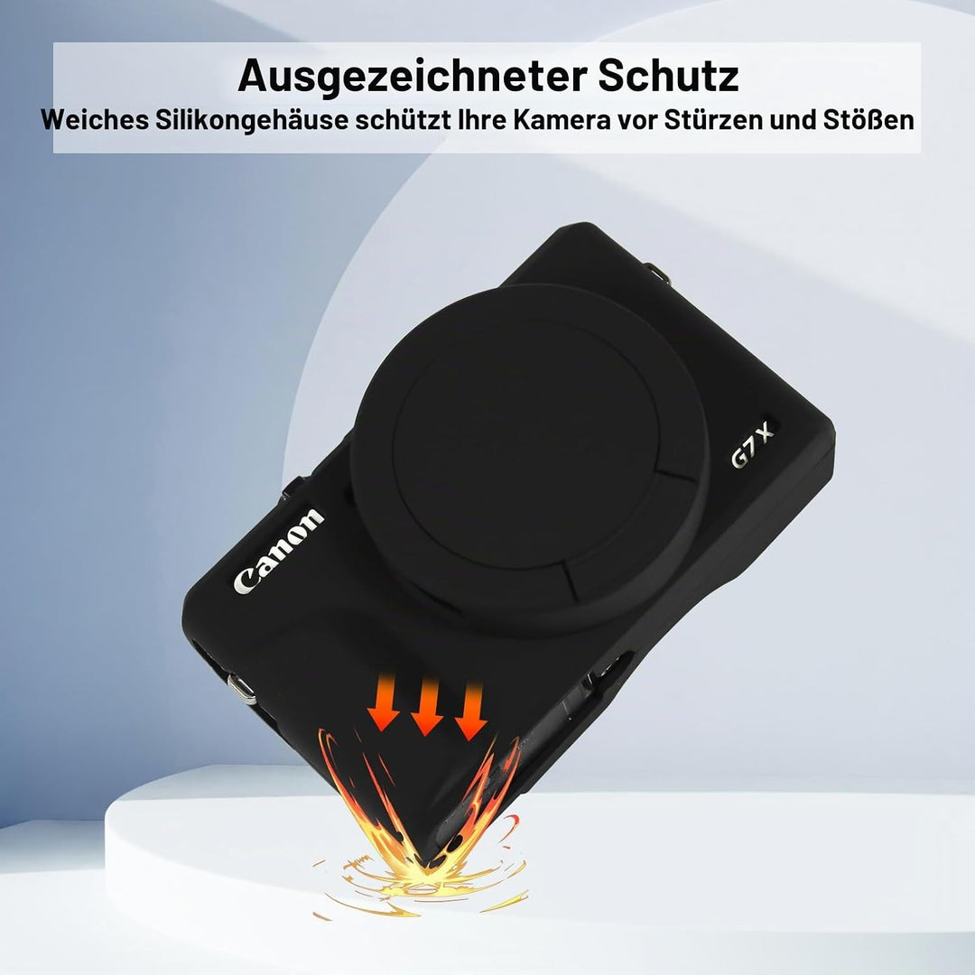 Easy Hood PowerShot G7 X III Kameratasche, Verbessert Silikon hülle für Canon Mark III Digitalkamera