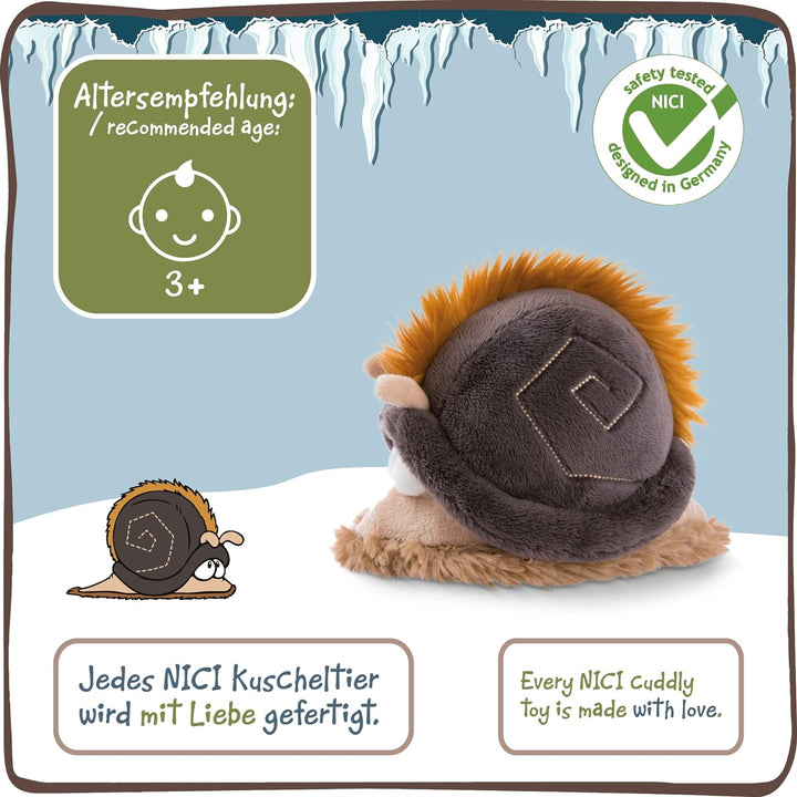 NICI Kuscheltier Urzeit-Schnecke Ignatz 30 cm – Plüschtier für Mädchen, Jungen & Babys – Flauschiges