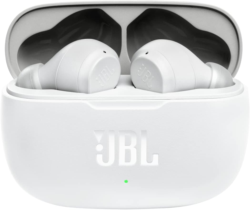 JBL Wave 200 TWS True-Wireless In-Ear Bluetooth-Kopfhörer - Weiss – Kabellose Ohrhörer mit integrier