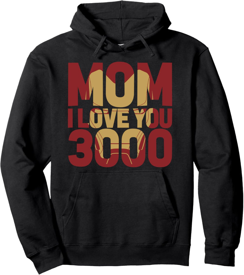 Marvel Avengers Endgame Mom I Love You 3000 Iron Man Fill Pullover Hoodie