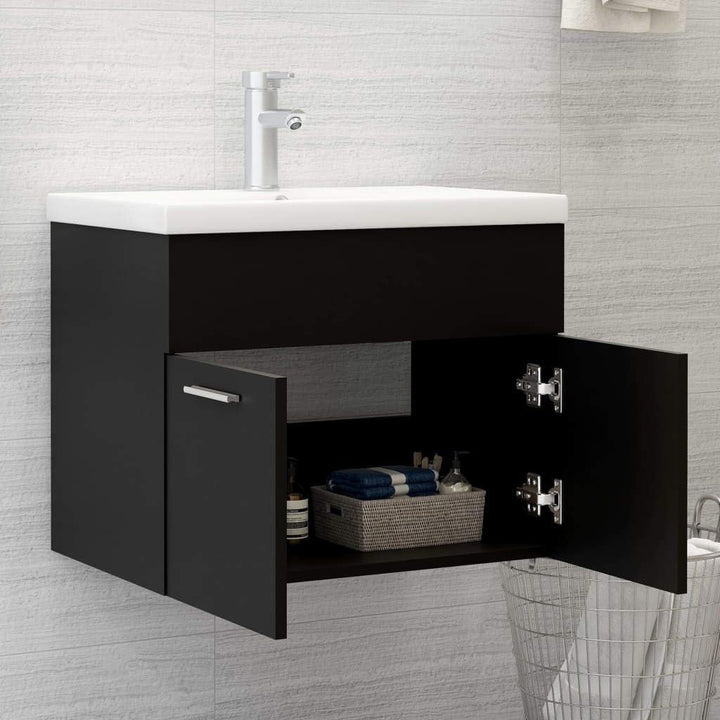 homiuse 60x38,5x46 cm Waschbeckenunterschrank Badezimmerschrank Badschrank BadmöBel Unterschrank Was