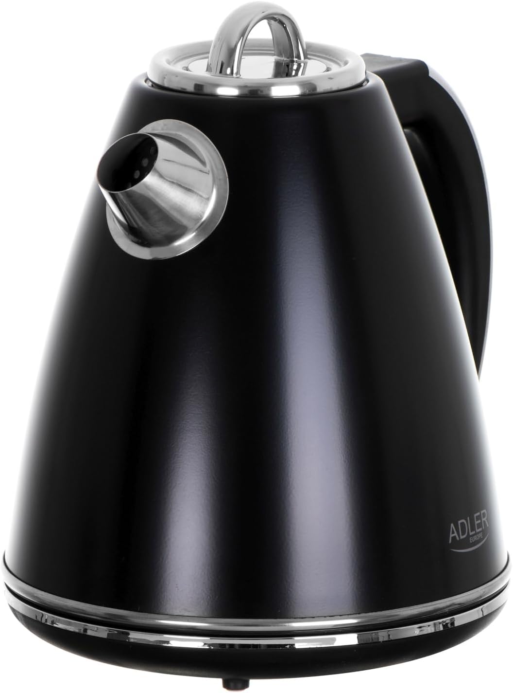 Adler AD 1343 Wasserkocher aus Metall, 1,5 l, Schwarz 1.5 Liter Schwarz, 1.5 Liter Schwarz