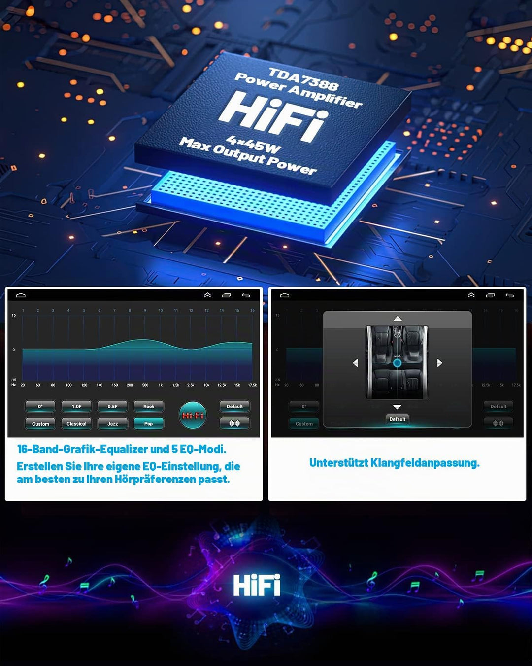 Hikity Carplay für Mazda 3 2006-2012 Android Autoradio, 2GB+64GB, Android Auto Autoradio Bluetooth m