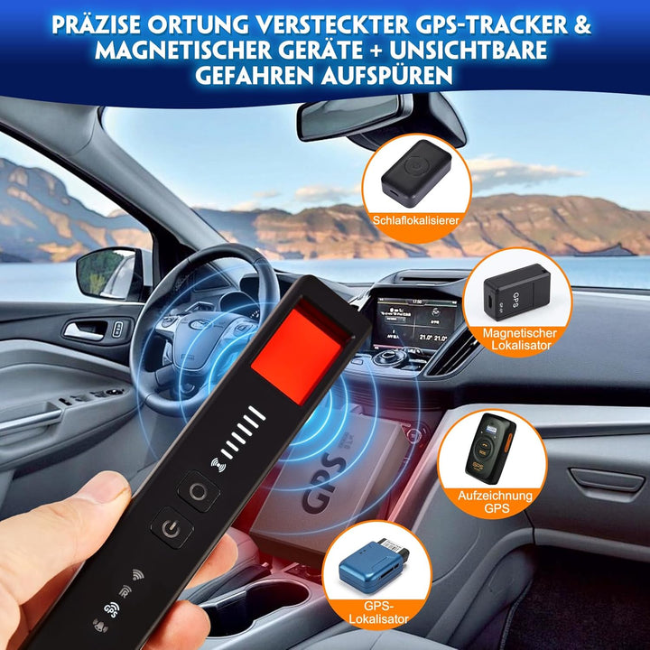 Versteckter Kamera Detektor - Wanzen Detektor - und Abhörgerätedetektor, GPS Tracker Finder, Anti-Sp