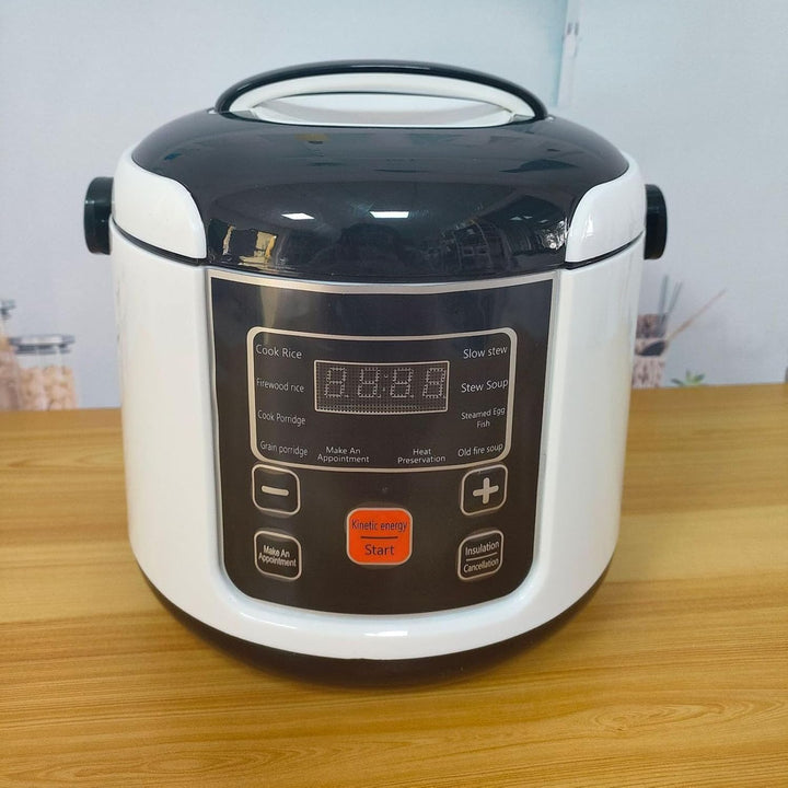 Dpofirs 2L Mini-Reiskocher, Antihaft-Topf, 2-4 Personen, Touch-Taste, Warmhaltefunktion, Kompakt und