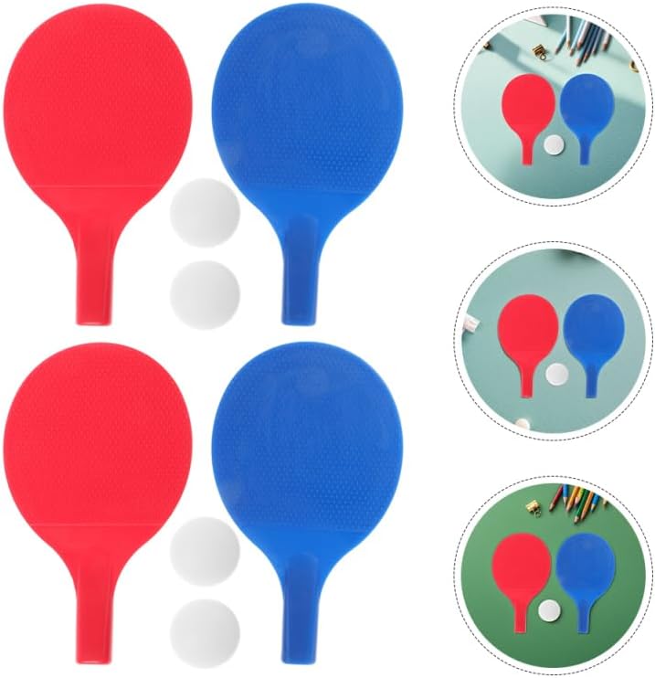 HEMOTON 8 Stück Pong Schläger Mini Tischtennis Tischtennisschläger Tennisschläger Tischtennistrainer