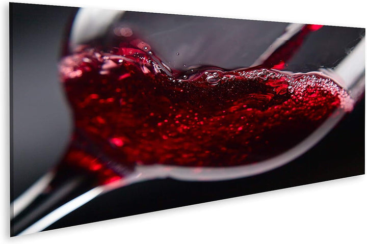 islandburner Bild auf Leinwand Rotwein Im Weinglas Auf Schwarzem Hintergrund Bilder Wandbilder Poste