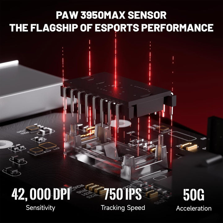 ATTACK SHARK X8 Serie Kabellose Gaming-Maus, 55–65 g Superleicht, PixArt PAW3395/3950 Sensor, BT/2.4