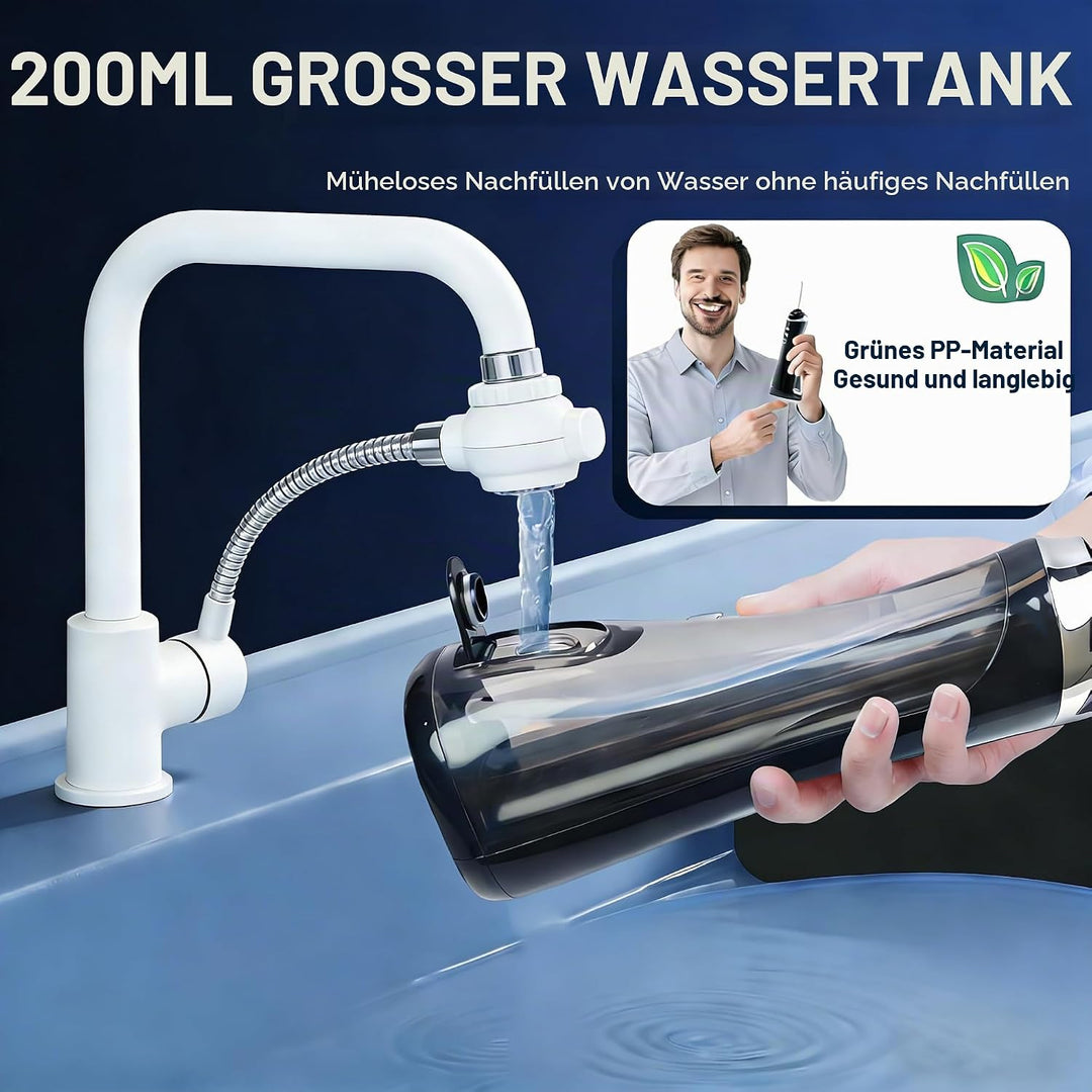 Zahnzwischenraumreiniger Elektrisch, Water Flosser, Wireless Oral Irrigator, Portable Electric Denta