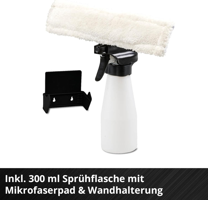 Einhell Akku-Fensterreiniger BRILLIANTO Power X-Change (18 V, 28 cm lange Saugdüse, streifenfreie Re
