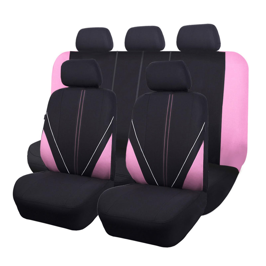 Flying Banner Universal atmungsaktive Netzstoff-Autositzbezüge, komplettes Set Airbag-kompatible Kis