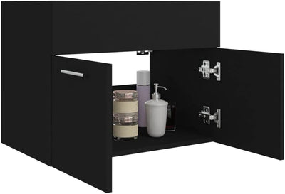 homiuse 60x38,5x46 cm Waschbeckenunterschrank Badezimmerschrank Badschrank BadmöBel Unterschrank Was