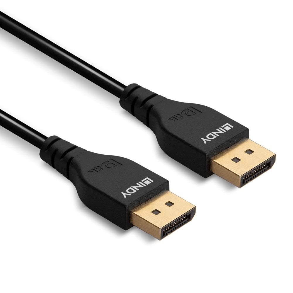LINDY 36463 3m DisplayPort 1.4 Kabel, Slim