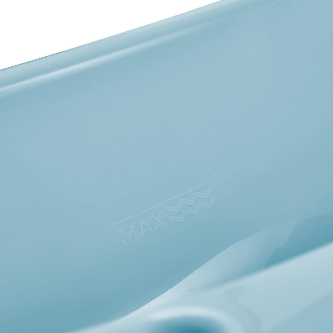 keeeper Ergonomische Babywanne, Ab 0 bis ca. 12 Monate, 100 cm, Wiktoria, Nordic Blue 100 cm Nordic