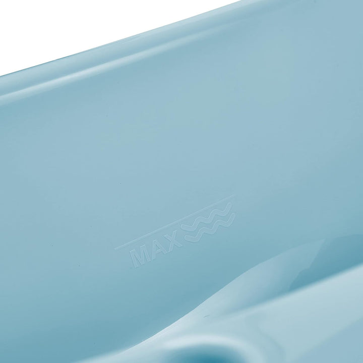 keeeper Ergonomische Babywanne, Ab 0 bis ca. 12 Monate, 100 cm, Wiktoria, Nordic Blue 100 cm Nordic
