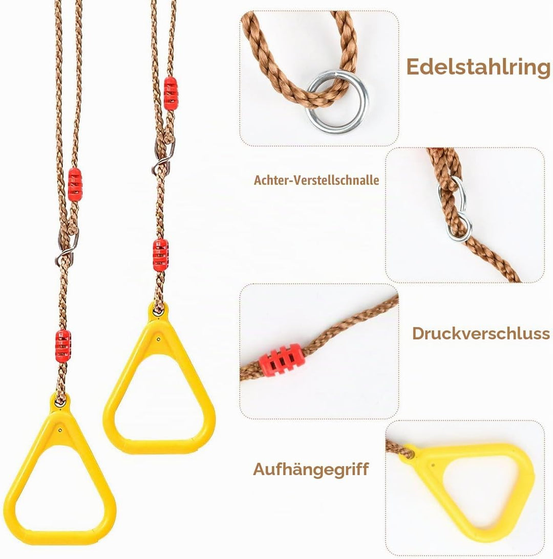 Trapez Schaukel Turnringe Kinder, Turnringe Outdoor Kinder Turn Ringe, Turnringes Schaukel Ringe für