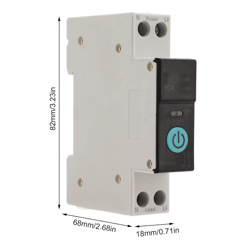 Din Rail Circuit Breaker, Smart WIFI Switch Handy-Fernbedienung, 3 Timing-Modi Kabellose Funktion fü