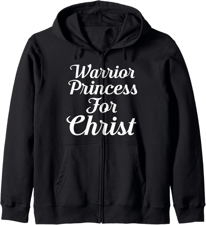 Warrior Princess For Christ Christian Woman Bold Faith Gift Kapuzenjacke