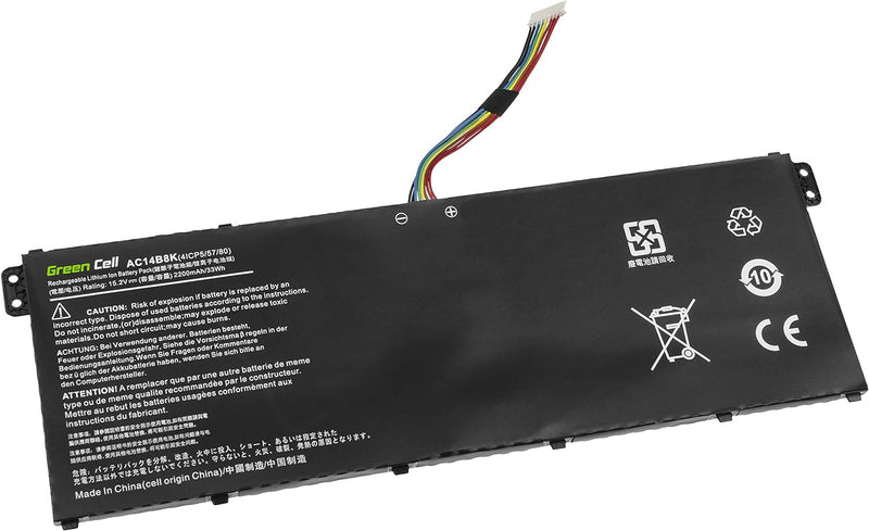 Green Cell® AC14B3K AC14B8K Laptop Akku für Acer Spin 1 SP113-31 3 SP315-51 5 SP513-51 SP515-51GN SP