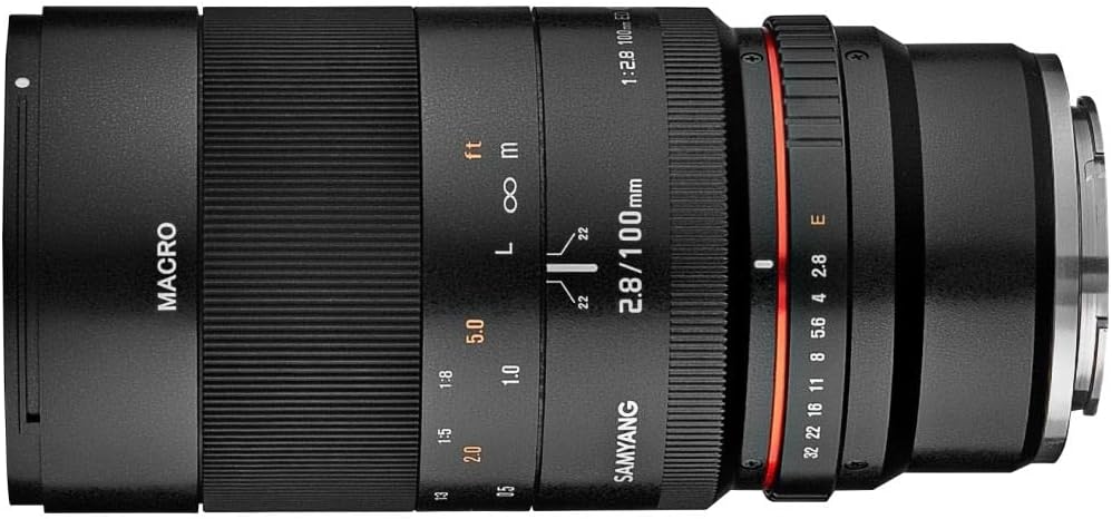 Samyang 100mm F2.8 Makro für MFT– Macro Teleobjektiv Festbrennweite für MFT Mount, manueller Fokus,