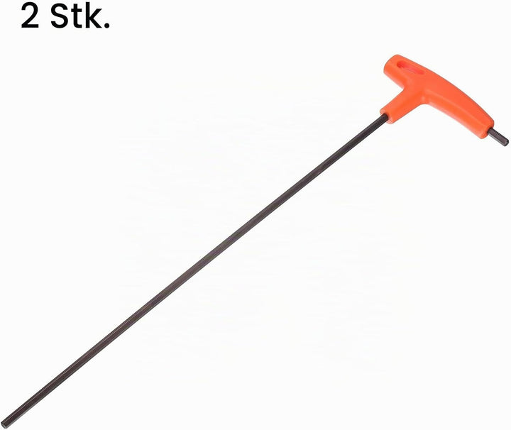 QUARKZMAN 2 Stück 5mm Innensechskantschlüssel T-Griff Schlüssel mit Flachkopf, Metrisch Länge 350mm