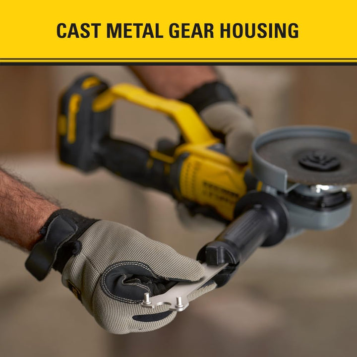 Stanley FatMax 18V Akku-Winkelschleifer SFMCG400B (125 mm Scheiben-ø, für alle Standard-Trenn,- Schl