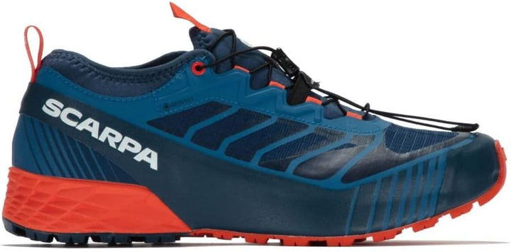 Scarpa Unisex Ribelle Run GTX Presa Traillaufschuhe 47 EU Blue Spicy Orange, 47 EU Blue Spicy Orange