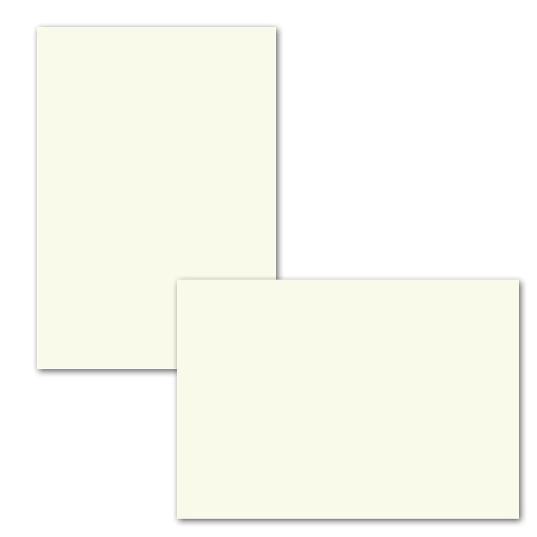 1000x einfaches Einlege-Papier für A5 Faltkarten - naturweiss - 146 x 228 mm (14,6 x 22,8 cm) - ohne