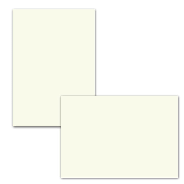 1000x einfaches Einlege-Papier für A5 Faltkarten - naturweiss - 146 x 228 mm (14,6 x 22,8 cm) - ohne