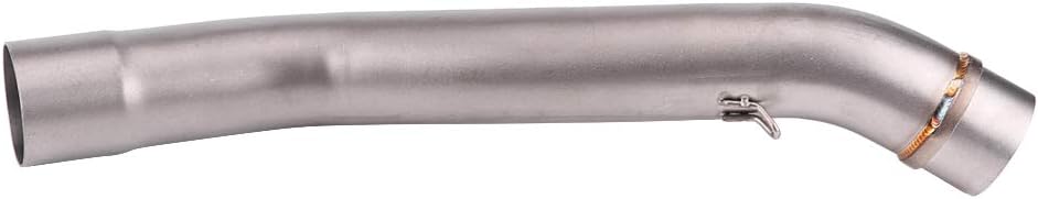 Suuonee Auspuffrohr Auspuff Mittelrohr, Motorrad Vollauspuffanlage Entlüftung Mittelrohr Link Connec