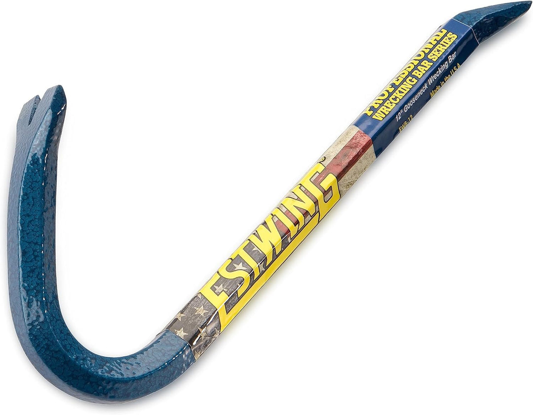 Estwing EWB Schwanenhals Wrecking Bar, EWB-12: Stahl, Gerade, Gooseneck Pry Bar, Brechstange 12", 12