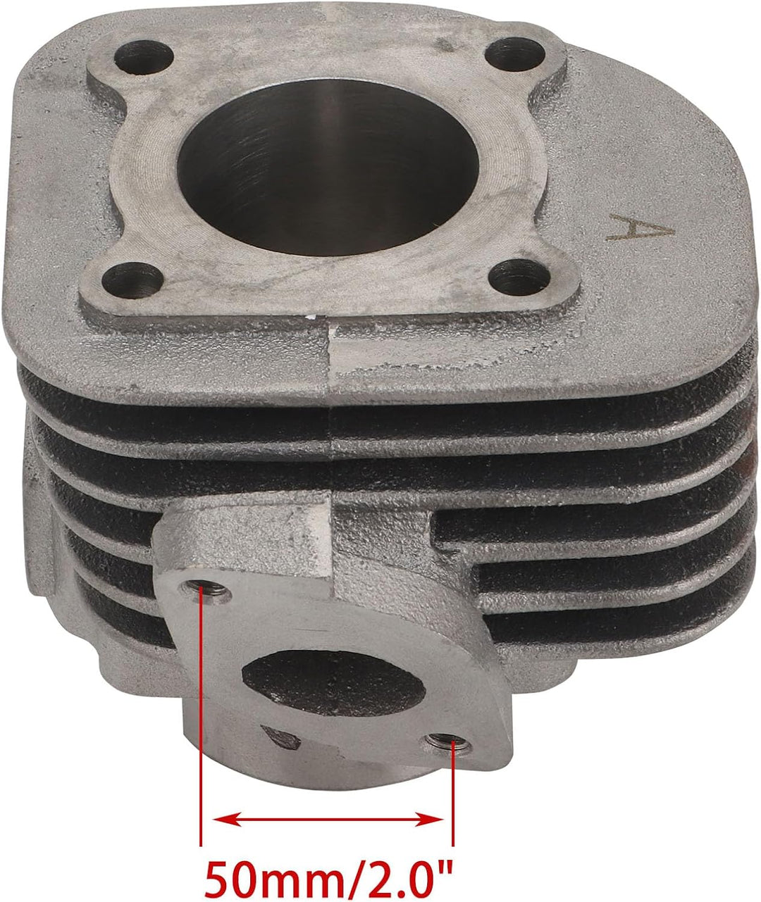 WOOSTAR 40mm Grosse Bohrung Zylinder mit Dichtungen Kolbenring Kit Ersatz für 2 Takt Jog 50ccm Minar