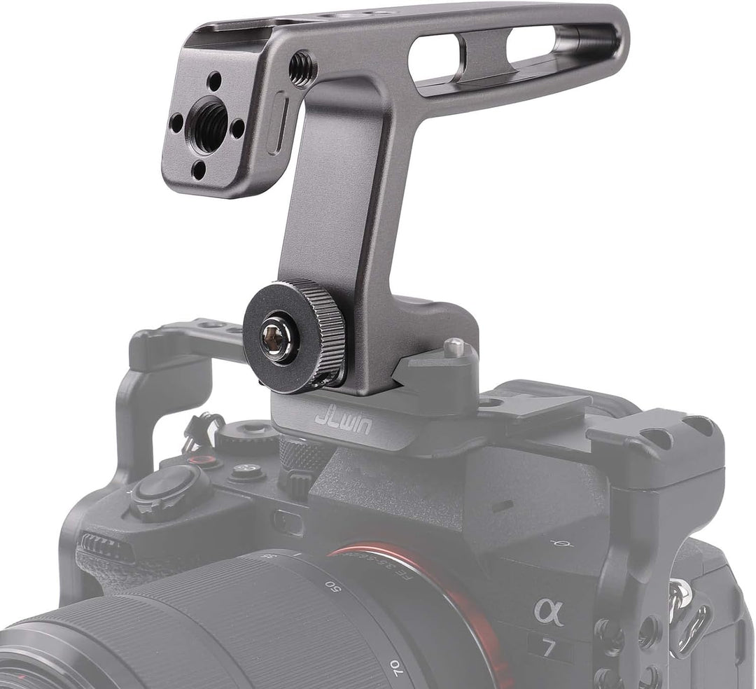 FOTGA NATO Griff, Mini Top Handle Grip Handgriff mit Cold Shoe Halterung und 1/4"-20 3/8"-16 Schraub