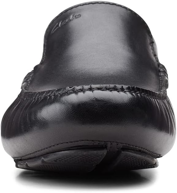 Clarks Herren Markman Plain Mokassin 39.5 EU Black Leather, 39.5 EU Black Leather