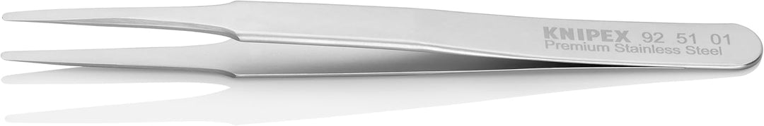 KNIPEX Präzisionspinzette Mattiert Glatt 120 mm, 92 51 01 1.9 mm Silber, 1.9 mm Silber