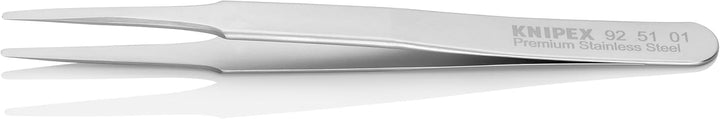 KNIPEX Präzisionspinzette Mattiert Glatt 120 mm, 92 51 01 1.9 mm Silber, 1.9 mm Silber