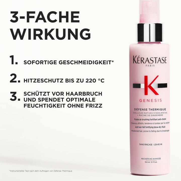 Kérastase | Hitzeschutzspray für geschwächtes Haar, Schützend gegen Haarbruch und Hitzeschäden, Défe