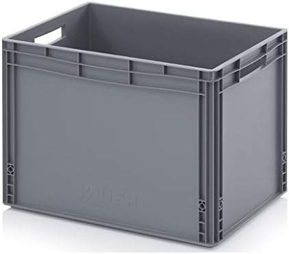 Auer Packaging 6x Eurobehälter 60 x 40 x 42 inkl. gratis Zollstock 6er Set