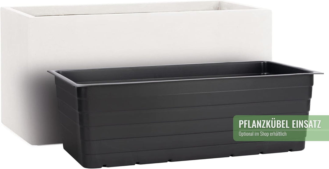 Pflanzwerk® Pflanzkübel TUB Sand 45x100x45cm *Frostbeständiger Blumenkübel* *UV-Schutz* *Qualitätswa