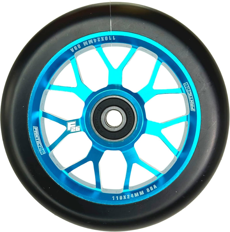 Fantic26 Spy7 Stunt Scooter Rolle I Trick I Tret I Kinder I Roller I Wheel I 110mm I ABEC 11 I Schne