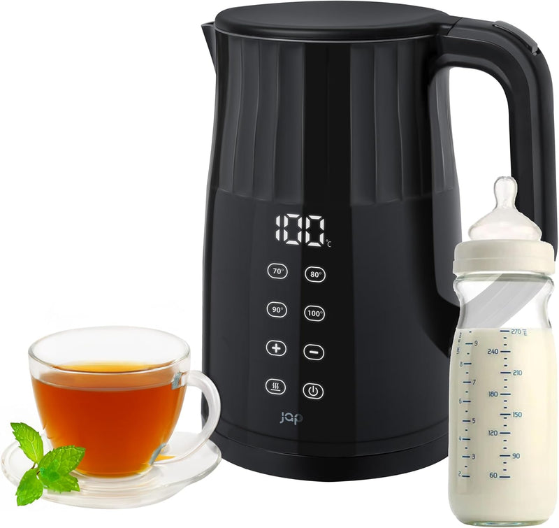 JAP Calidaqua Wasserkocher - Mit temperatureinstellung - 1.7L - Edelstahl - Kettle - Touchscreen-Bed