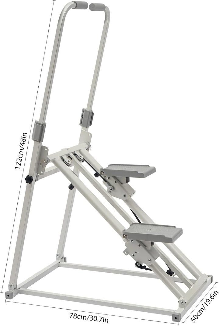 Vertikale Klettermaschine – Faltbarer Heimtrainer Stepper für Ganzkörpertraining | Verstellbare Grif